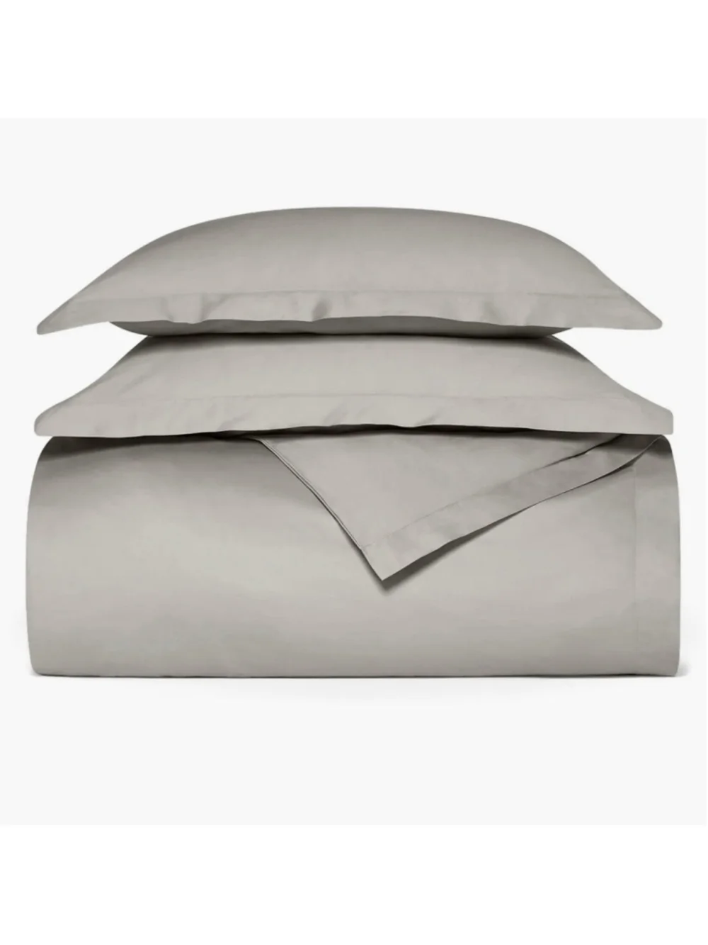 Boll & Branch Signature Hemmed Duvet Set In Pewter - Full/Queen